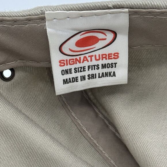 Ducks Unlimited Strapback Hat Khaki Embroidered Mallard Duck One Size - Picture 7 of 8